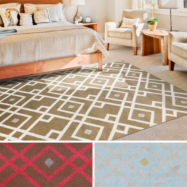 Wakefield Transitional Geometric Area Rug (9'3 x 12'6) Free Shipping