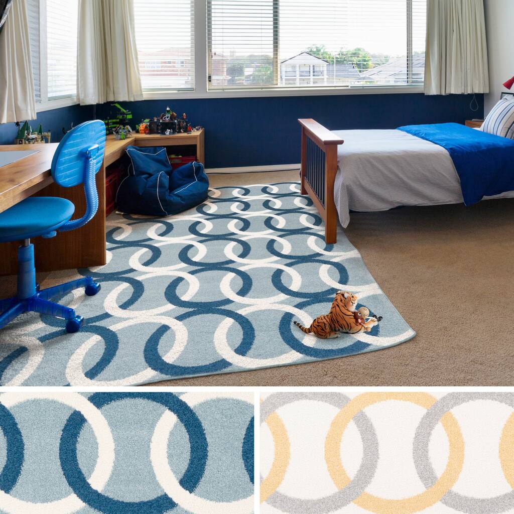 Contemporary Amal Circle Area Rug