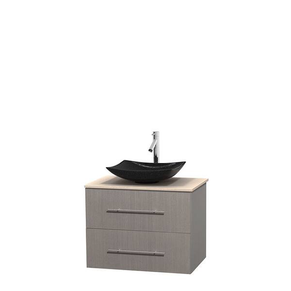 Centra Gray Oak 30 inch Vanity Set Overstock 9440524