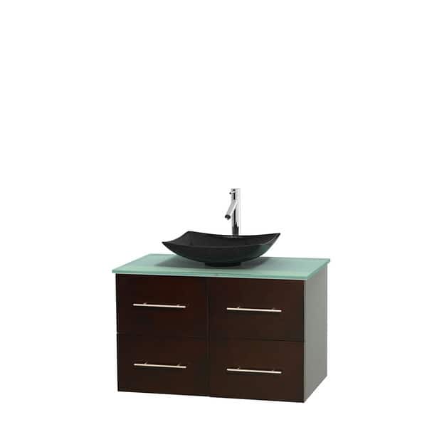 Wyndham Collection Centra 36-inch Single Bathroom Vanity in Espresso ...