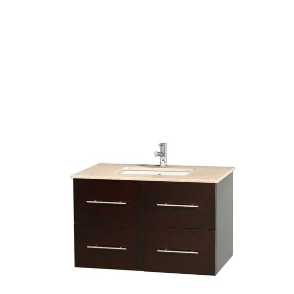 Wyndham Collection Centra 36 Inch Single Bathroom Vanity In Centra 36 Inch Single Bathroom Vanity