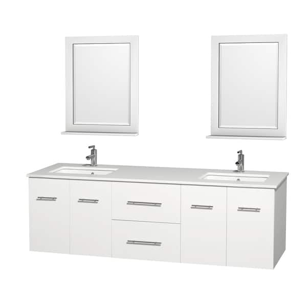 Beckett 84 Double Bathroom Vanity - Dark Blue  Beautiful bathroom  furniture for every home - Wyndham Collection