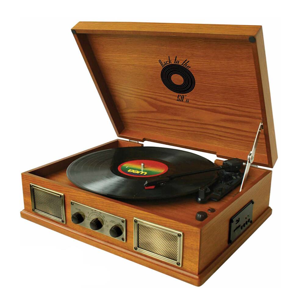MGear 'Back to The 50's' 3-speed Wooden Turntable