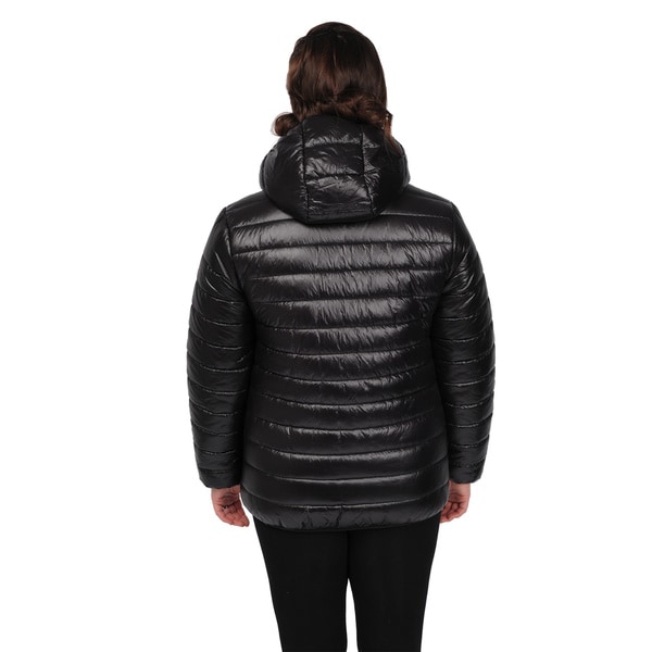 womens plus size packable puffer coat