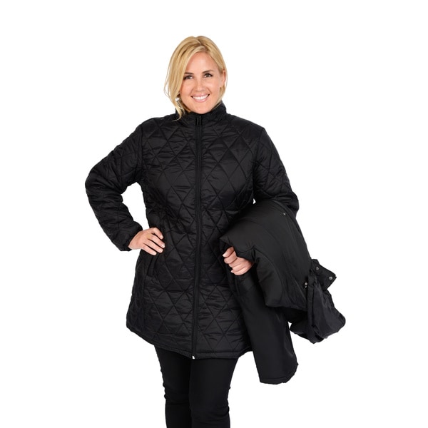 women's plus size 3 in 1 coats