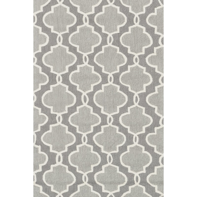 Alexander Home Valentina Hand-hooked Geometric Area Rug
