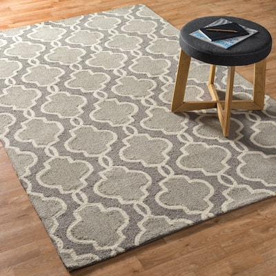Alexander Home Valentina Hand-hooked Geometric Area Rug