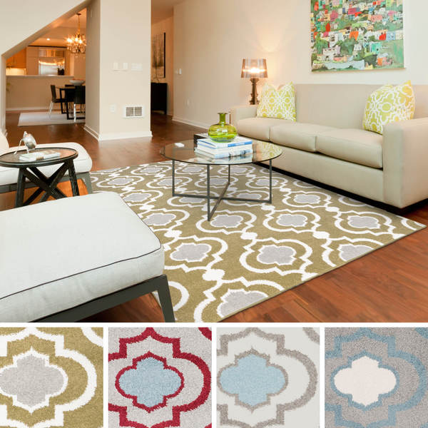 Meticulously Woven Ianca Transitional Geometric Area Rug (53 x 73