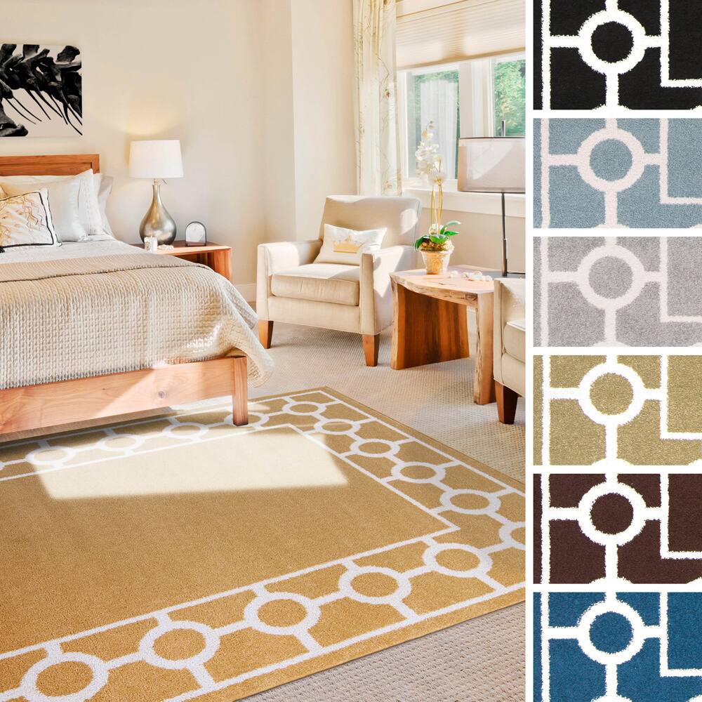 Tarbes Transitional Geometric Area Rug