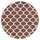 preview thumbnail 14 of 15, Nyles Modern Geometric Area Rug - 7' 10" x 7' 10" Brown