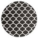 preview thumbnail 2 of 15, Nyles Modern Geometric Area Rug - 7' 10" x 7' 10" Black