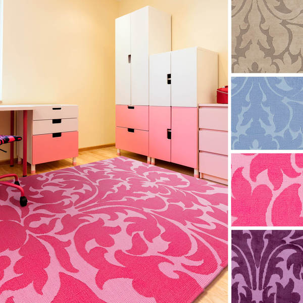 Nice Damask Area Rug (8' x 11')