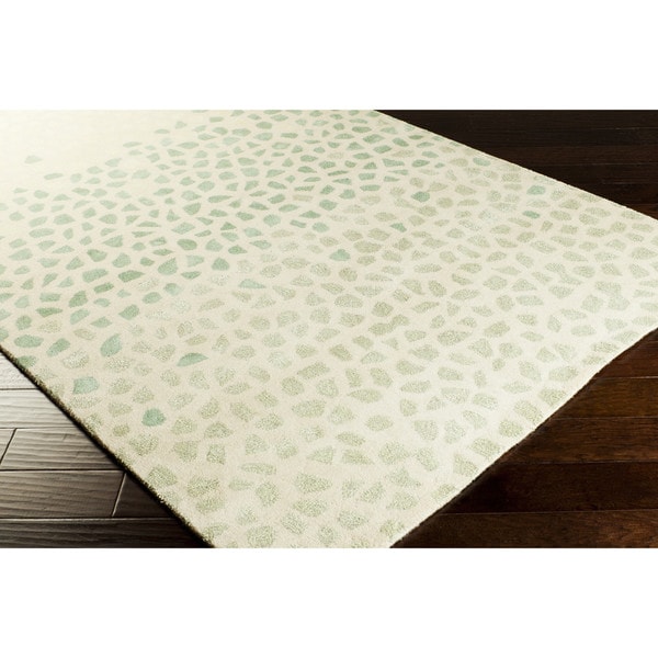 Azul Abstract Coastal Wool Area Rug - 8' x 11'