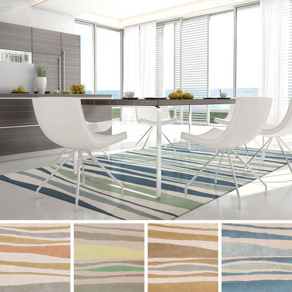Cordelia Striped Wool Area Rug (8' x 11')