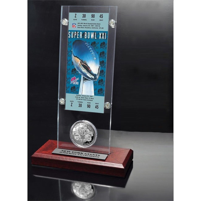 Super Bowl XX Ticket & Game Coin Collection