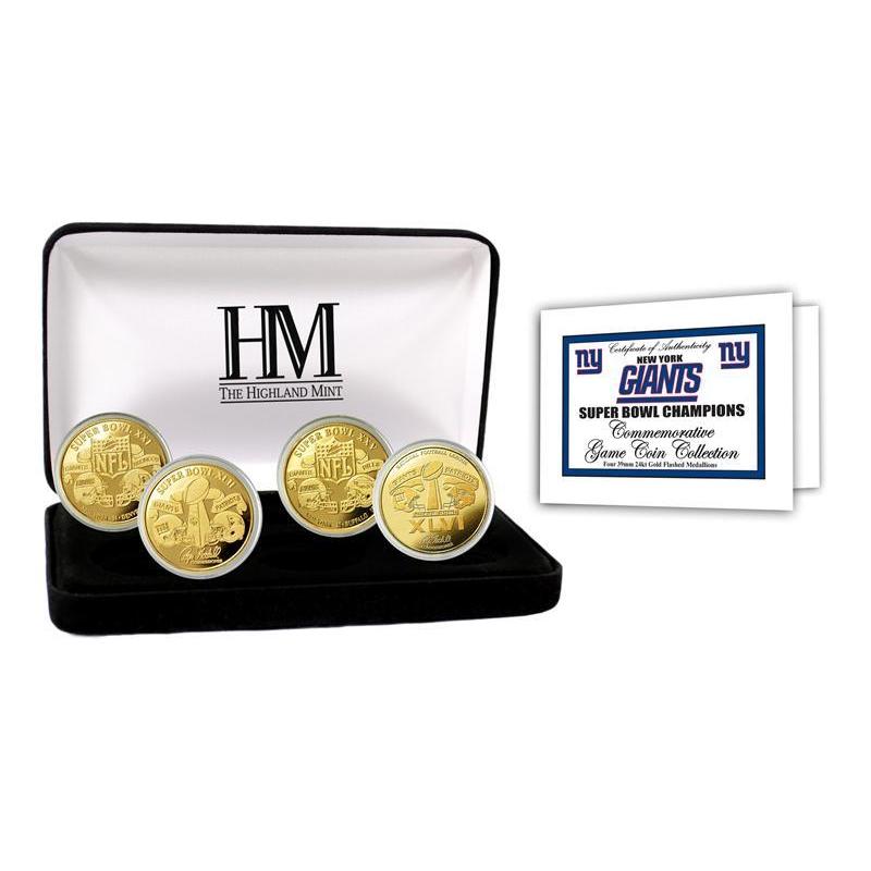 NFL New York Giants 4-time Super Bowl Champions Gold Game Coin Set - Bed  Bath & Beyond - 9443427