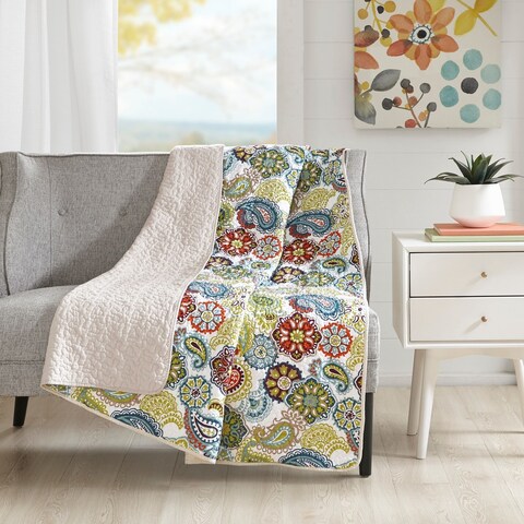 Mi Zone Asha Quilted Reversible Throw