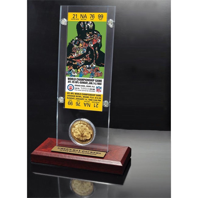 NFL Super Bowl 7 Ticket and Game Coin Collection - Bed Bath