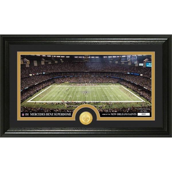 NFL New Orleans Saints Stadium Bronze Coin Panoramic Photo Mint