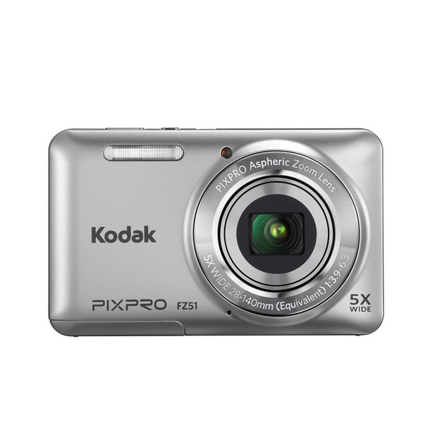 Shop Kodak PIXPRO FZ51 16MP Silver Digital Camera - Overstock - 9444272