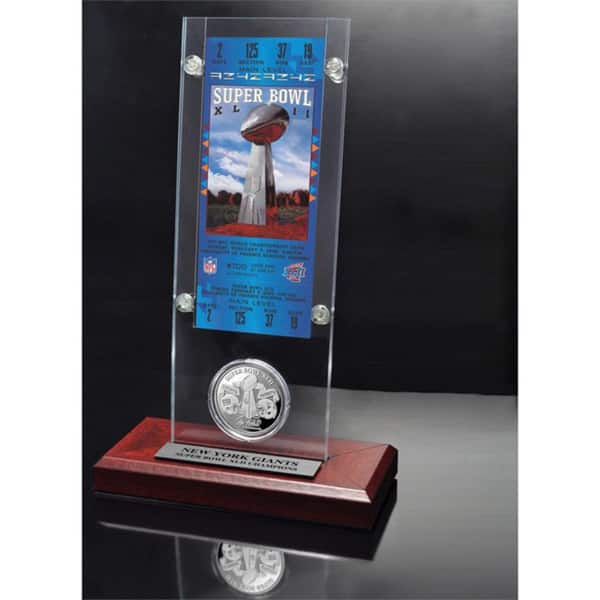 NFL Super Bowl 42 Ticket and Game Coin Collection - Bed Bath