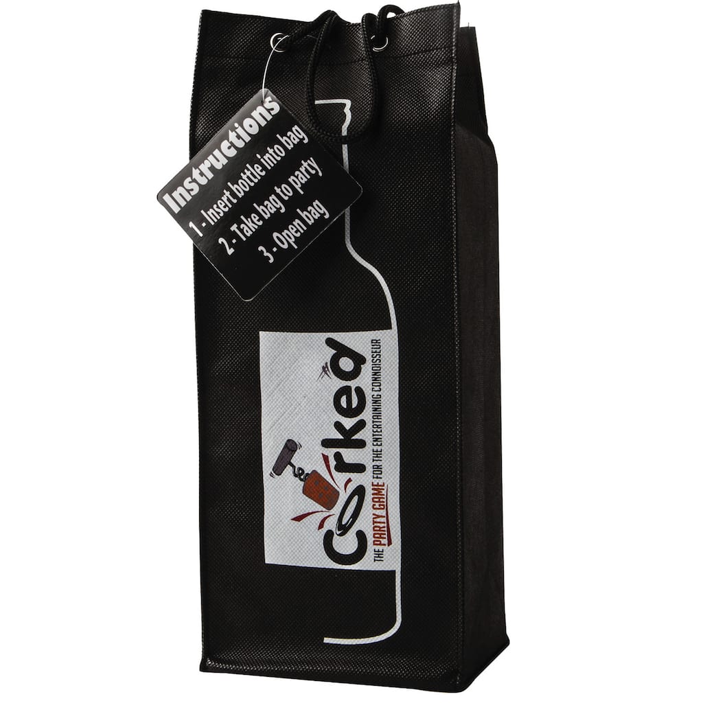 Corked: The Wine Party Game in a Bag - Black
