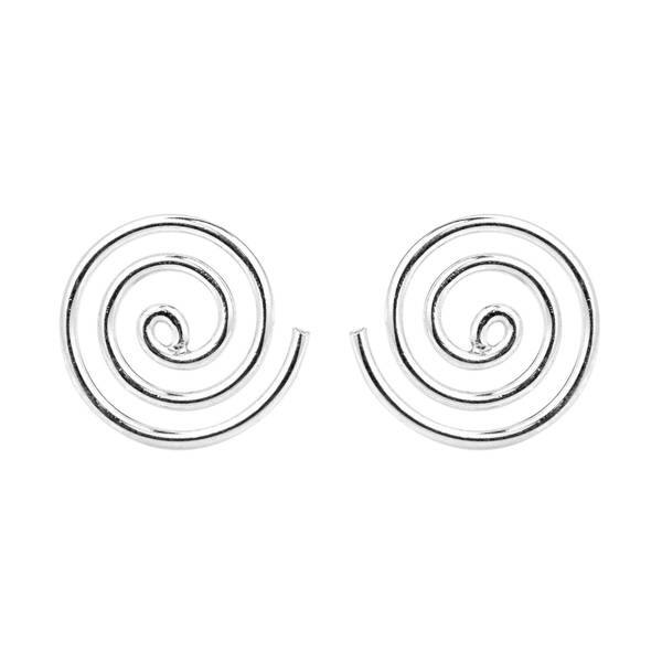 So Chic Jewels 925 Sterling Silver Spiral Ear Studs So Chic Jewels 925 Sterling Silver Spiral Ear Studs