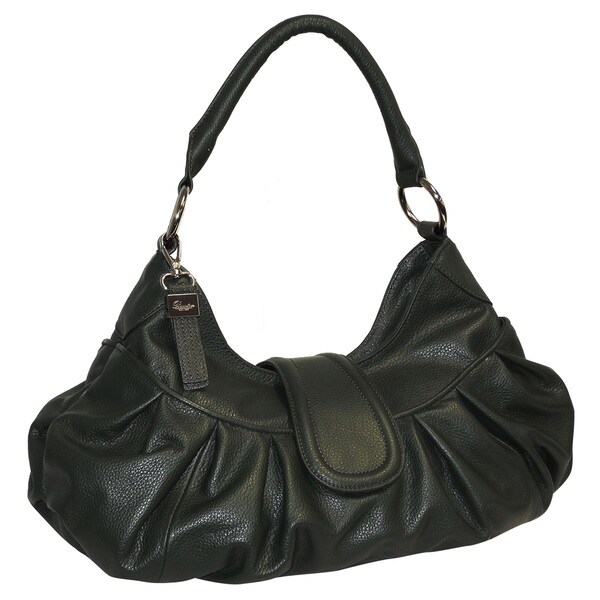 Shop Buxton Leather Pleated Hobo Handbag - Overstock - 9444945