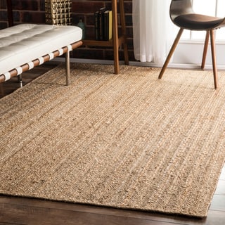 slide 1 of 1, Havenside Home Duck Eco Natural Fiber Braided Reversible Jute Rug (6' x 9')