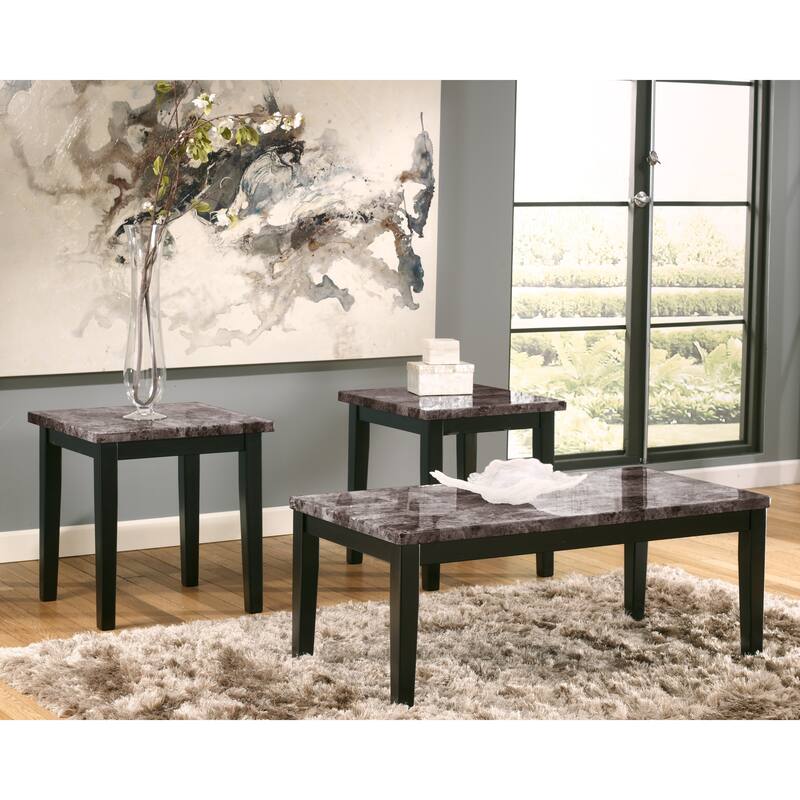 Signature Design by Ashley Maysville 3 Piece Occasional Table Set - 48"W x 23.75"D x 19.25"H