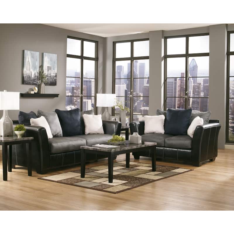 Signature Design by Ashley Maysville 3 Piece Occasional Table Set - 48"W x 23.75"D x 19.25"H