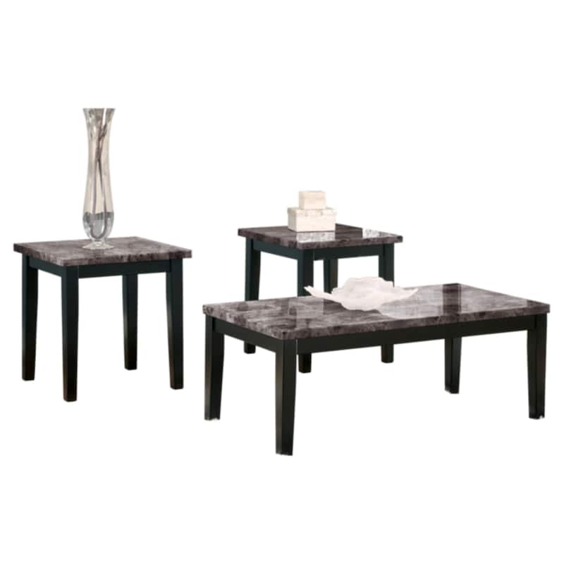 Signature Design by Ashley Maysville 3 Piece Occasional Table Set - 48"W x 23.75"D x 19.25"H