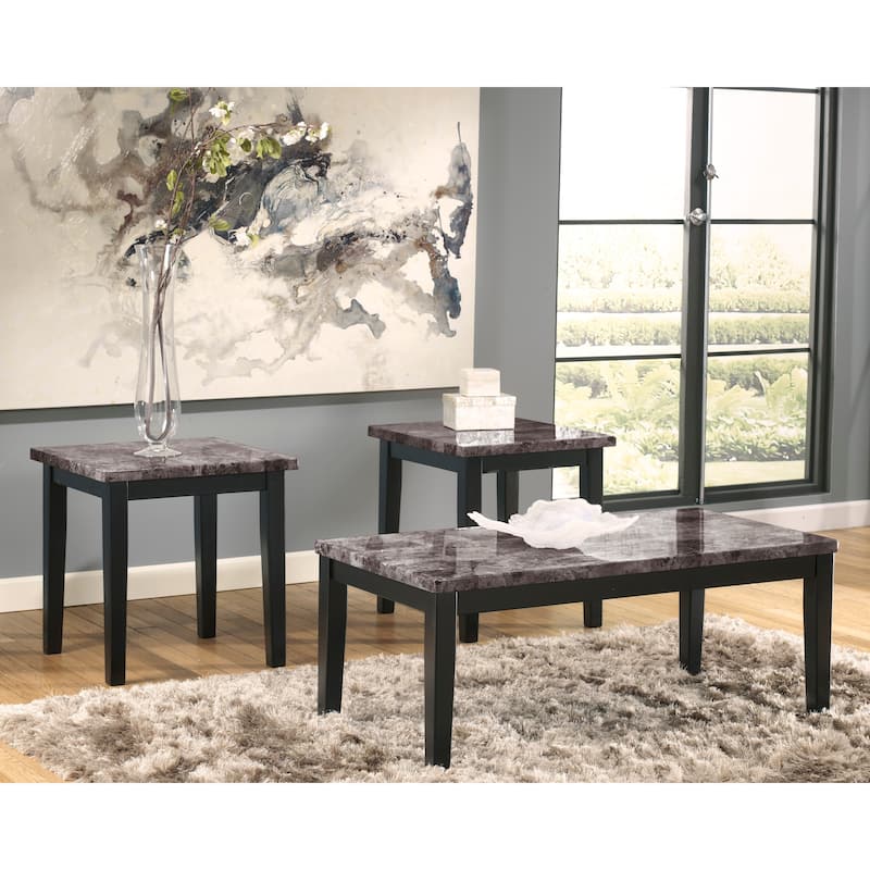 Signature Design by Ashley Maysville 3 Piece Occasional Table Set - 48"W x 23.75"D x 19.25"H