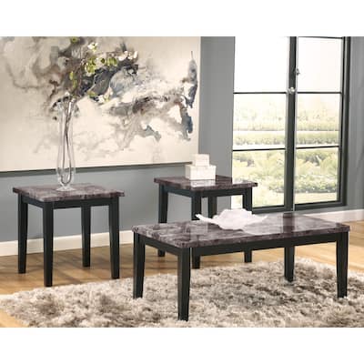 Signature Design by Ashley Maysville 3 Piece Occasional Table Set - 48"W x 23.75"D x 19.25"H