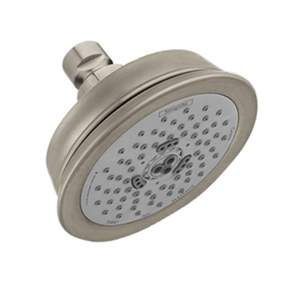 Shop Hansgrohe Croma C 100 2.0 GPM Brushed Nickel 3-Jet Showerhead ...
