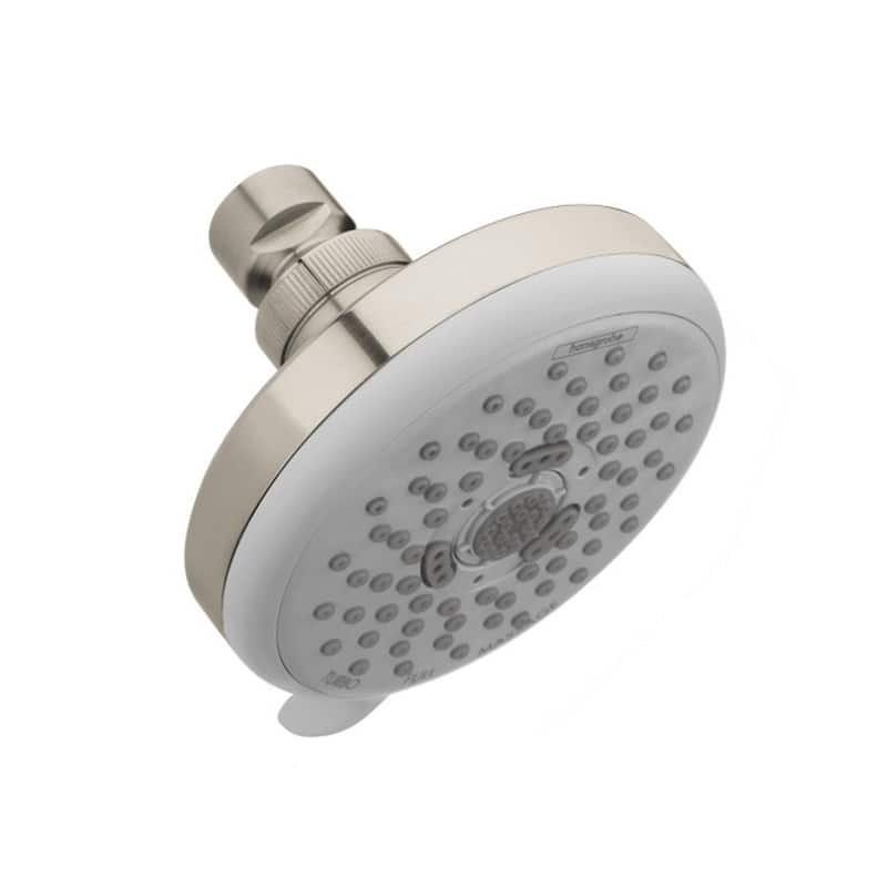 Hansgrohe Croma E 100 Brushed Nickel Showerhead - Bed Bath & Beyond ...