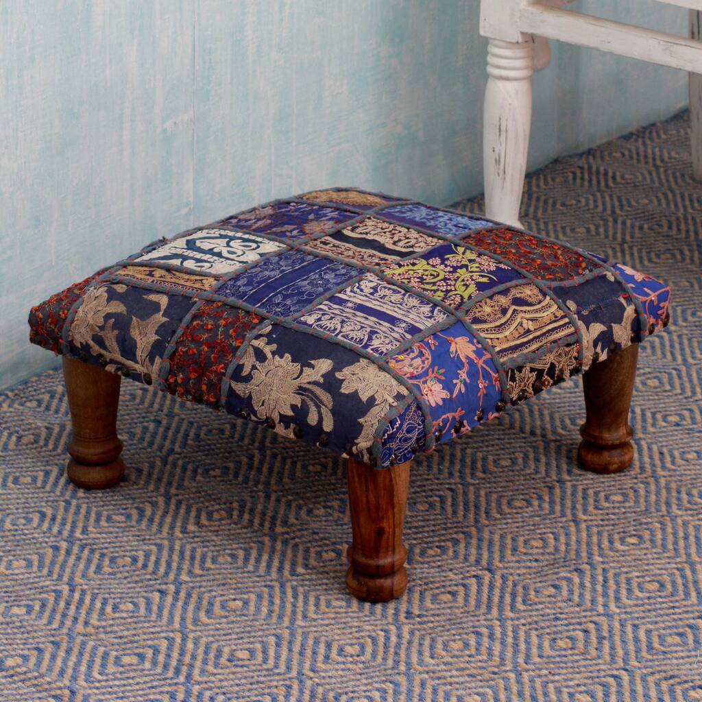 Handmade Rajasthan Fantasy Ottoman (India)