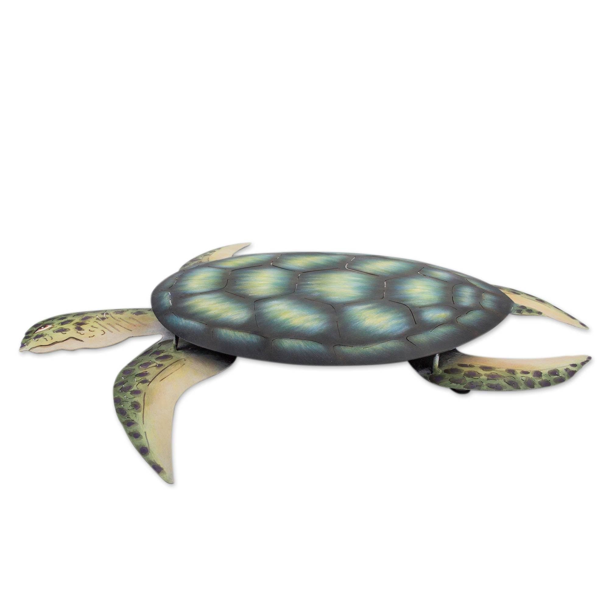 Handmade Sea Turtle Indoor Outdoor Patio Rustic Animal Decor Accent  (Mexico) - On Sale - Overstock - 9446998