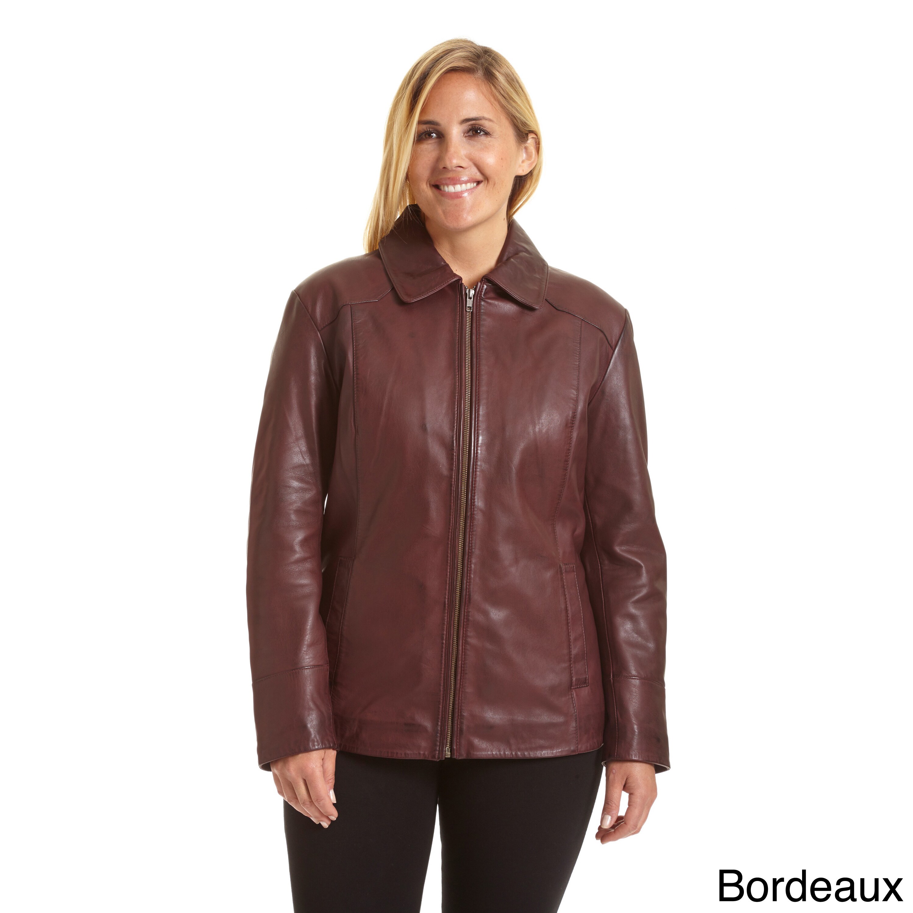 leather jacket women plus