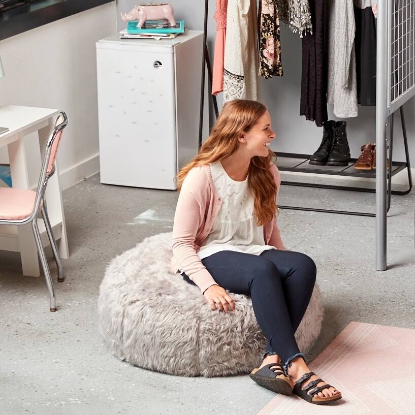 Big Joe Lux STOP Ottoman, Bean Bag