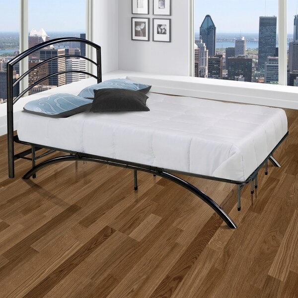 Sleep Sync Arch Flex Black Platform Bed Frame and Headboard