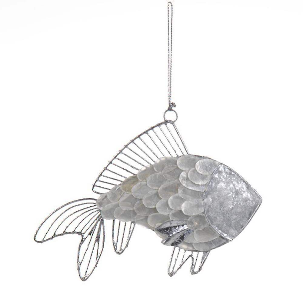 Capiz Fish Ornaments (Set of 6)