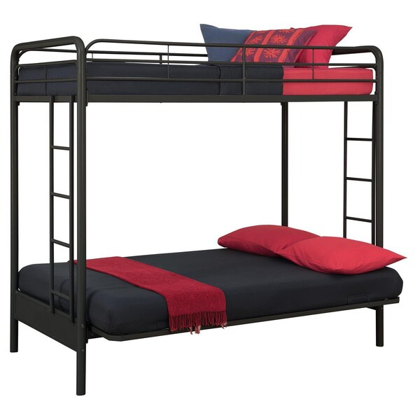 twin over futon metal bunk bed