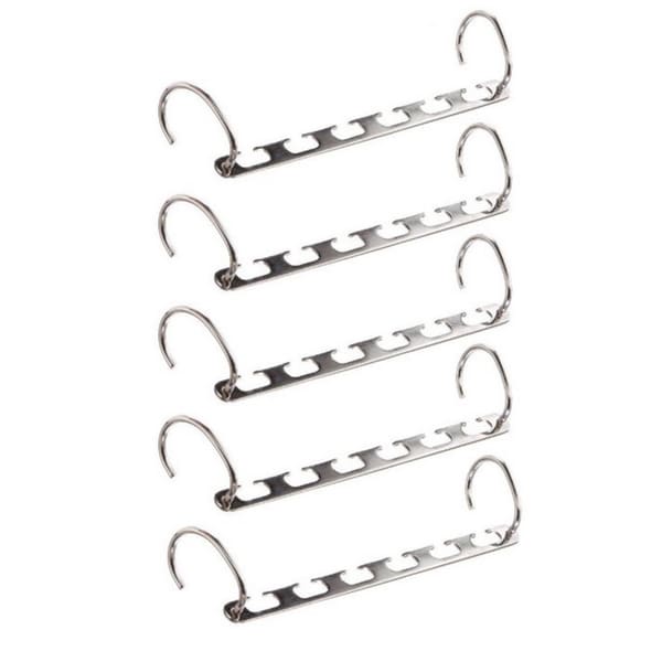 As Seen On Tv Metal Space Saving Hangers 5 Piece Set