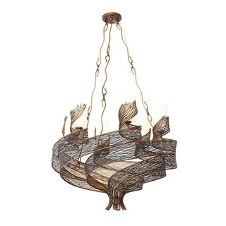 Varaluz Flow 6-light Chandelier (Gold) - Chandeliers For Bedrooms by Overstock.com