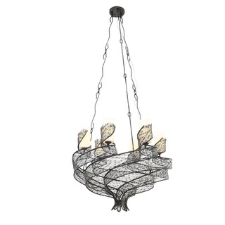 Varaluz Flow 6-light Chandelier (Silver) - Chandeliers For Bedrooms by Overstock.com
