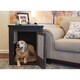 preview thumbnail 2 of 7, ecoFLEX Dog Crate/ End Table with Stainless Steel Spindles