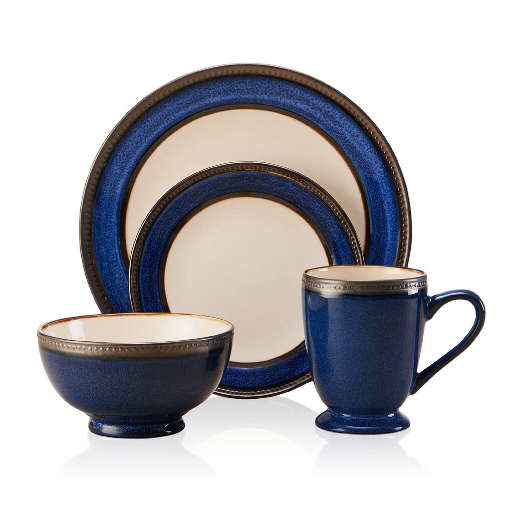 Pfaltzgraff Catalina Cobalt 16-piece Dinnerware Set
