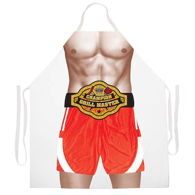 'Champion Grill Master' BBQ Grill Apron-White