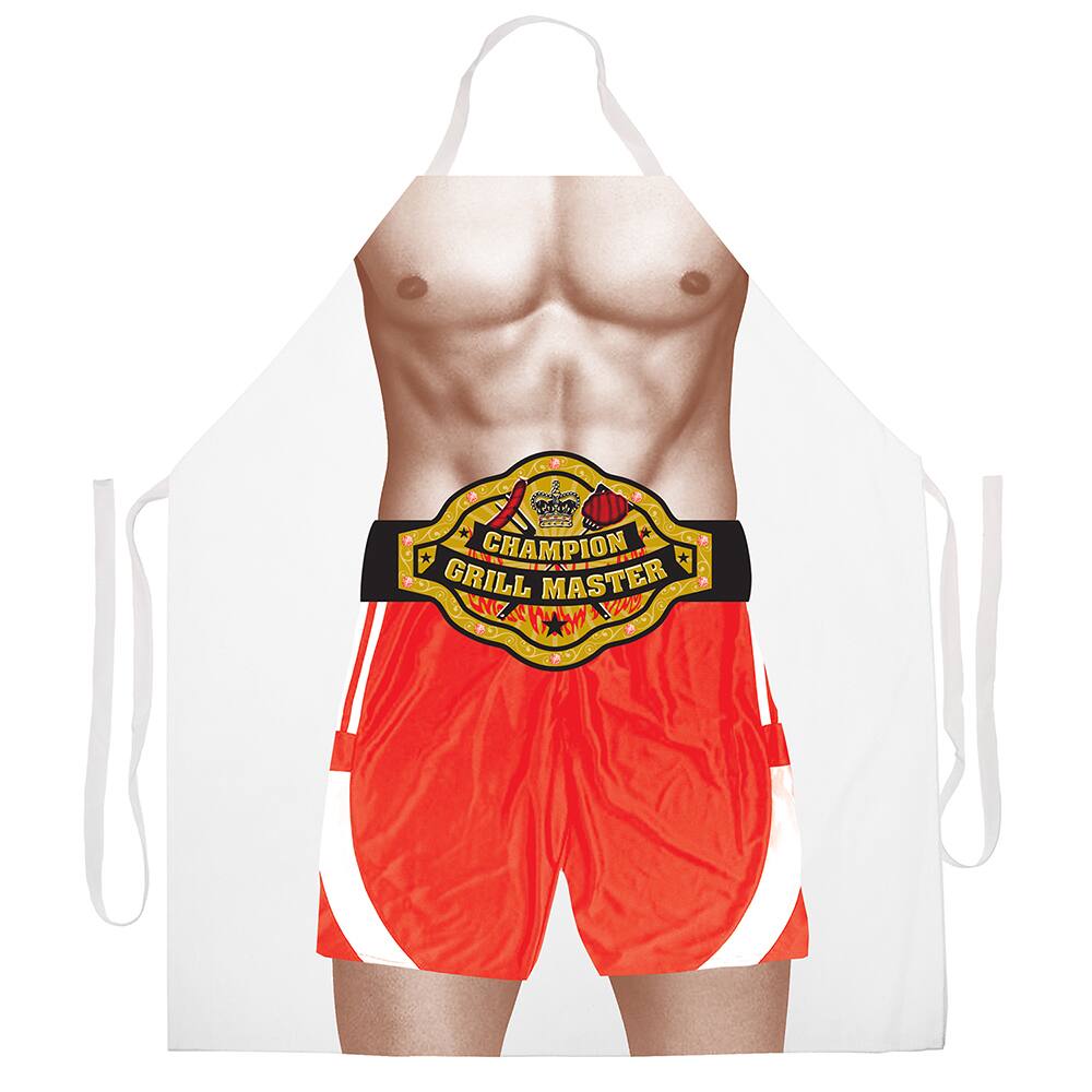 'Champion Grill Master' BBQ Grill Apron-White
